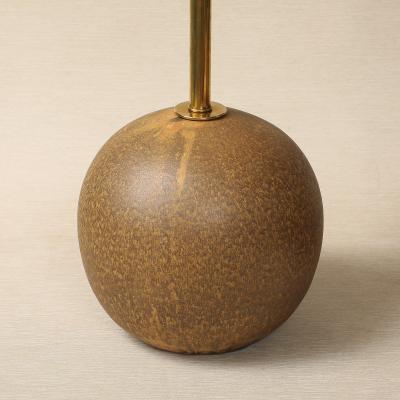 Pair of Golden Brown Sphere Table Lamps