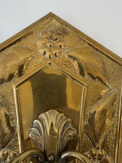 Pair of Golden Swedish Grace 1920s Wall Lights