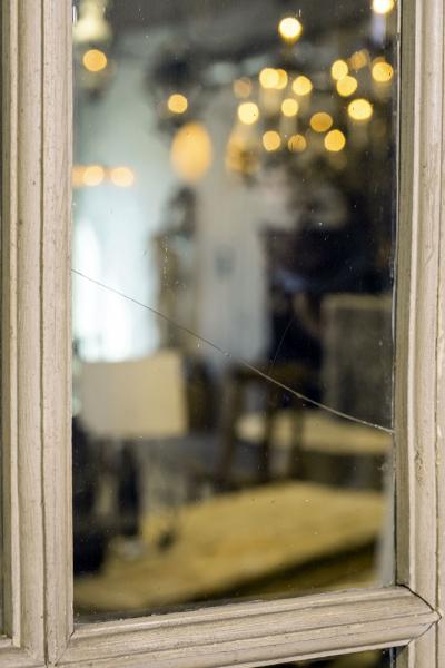 Pair of Grand Scale Arched Glass Paneled Double Doors