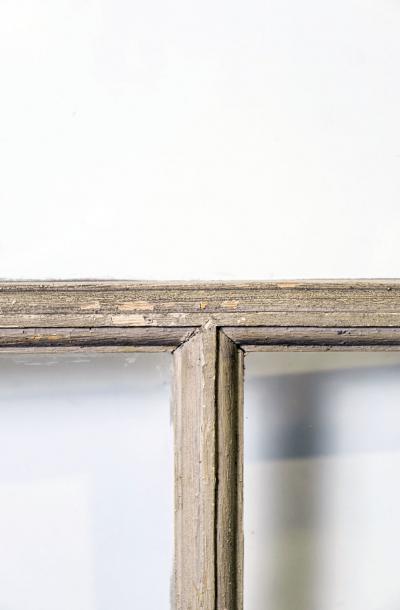 Pair of Grand Scale Arched Glass Paneled Double Doors