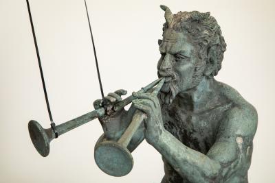 Pair of Grand Tour Italian Late 19th Century Bronze Fauns