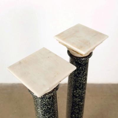 Pair of Grand Tour Porphyry Columns Circa 1860