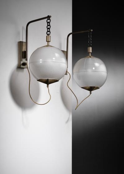 Pair of Greco Illuminazione wall lamps