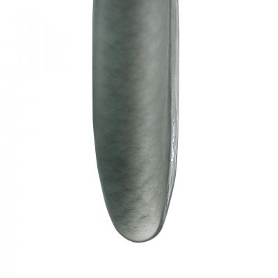 Pair of Green Murano Glass Wall Sconces with Brass Structure