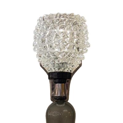 Pair of Grey Murano Glass Sconces