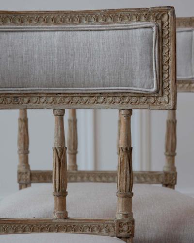 Pair of Gustavian Klismos Chairs in Original Paint circa 1800