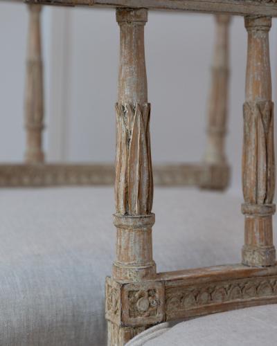 Pair of Gustavian Klismos Chairs in Original Paint circa 1800