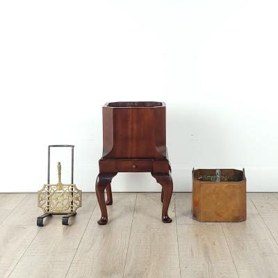 Pair of Gustavian Style Swedish Brass Lined Wine Buckets circa 1900