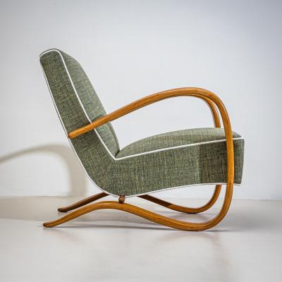 Pair of H 269 Lounge Chairs by Jind ich Halabala Czechia 1930s