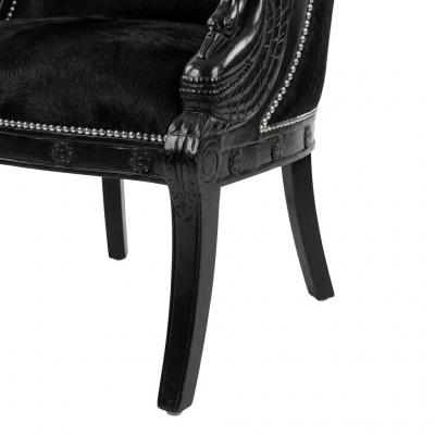 Pair of Hair On Cowhide Barrel Back Club Chairs