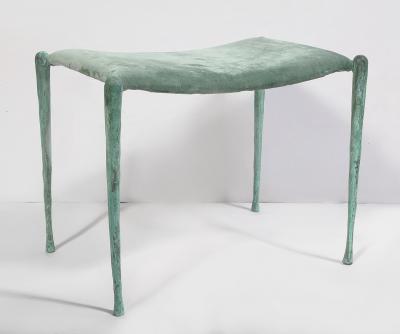 Pair of Hand Made Patinated Bronze Benches