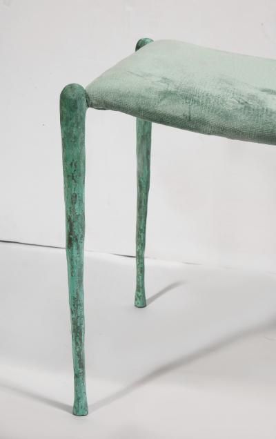 Pair of Hand Made Patinated Bronze Benches
