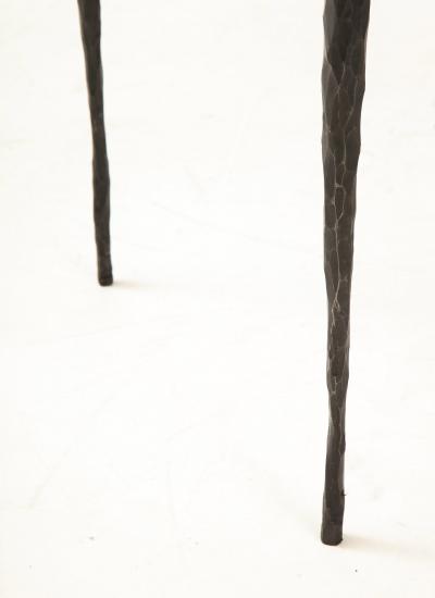 Pair of Hand Made Patinated Iron Benches