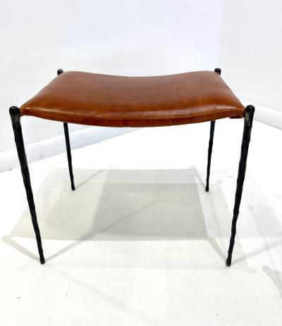 Pair of Hand Made Patinated Iron Benches