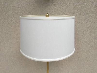 Pair of Hansen Style Solid Bronze Standing Lamps