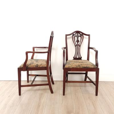Pair of Hepplewhite Armchairs England 19th century