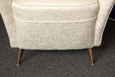 Pair of High Back Armchairs Made in Milan