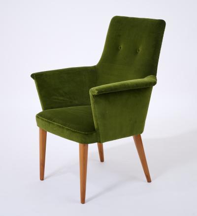 Pair of High Back Italian Armchairs 1960s