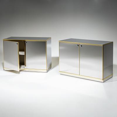 Pair of Hollywood Regency Sideboards Italy 1970s