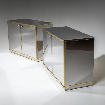 Pair of Hollywood Regency Sideboards Italy 1970s