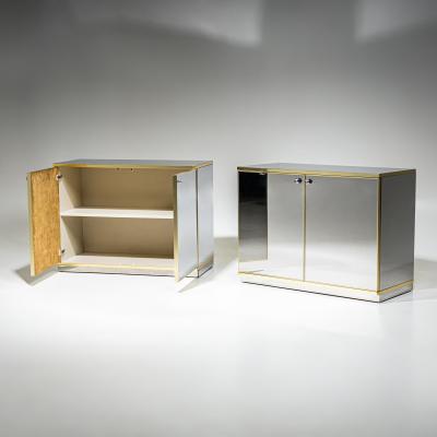 Pair of Hollywood Regency Sideboards Italy 1970s