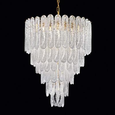 Pair of Huge Italian Murano Glass Chandelier
