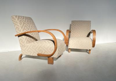 Pair of Hungarian Bentwood Armchairs