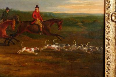 Pair of Hunt Paintings Attributed to Henry Alken