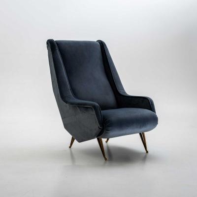 Pair of ISA Bergamo Armchairs Italy