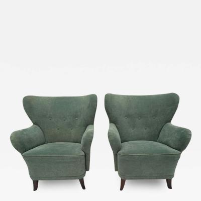 Pair of Ilmari Lappalainen Laila Lounge Chairs for Asko Finland