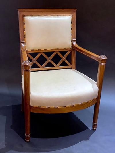 Pair of Important French Consulat Arm Chairs