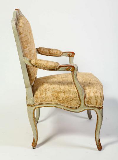 Pair of Italian 18th Century Painted Armchairs