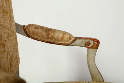 Pair of Italian 18th Century Painted Armchairs