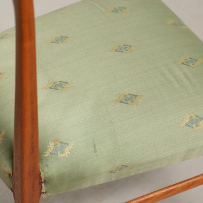 Pair of Italian 1950s Side Chairs in Exotic Wood Restored Shellac Finish