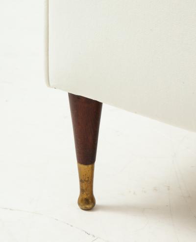 Pair of Italian 1950s Wing High Back Armchairs