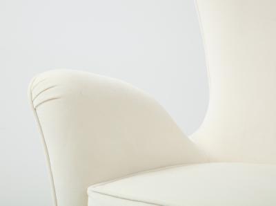 Pair of Italian 1950s Wing High Back Armchairs