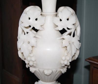 Pair of Italian Alabaster Lamps