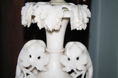 Pair of Italian Alabaster Lamps