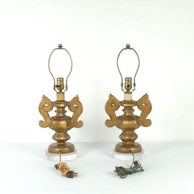 Pair of Italian Antique Urns Mounted as Lamps