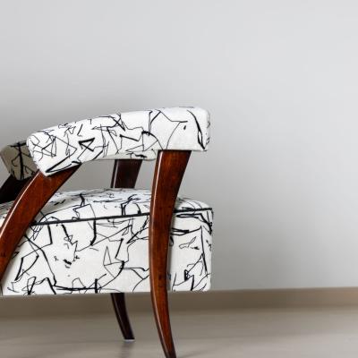 Pair of Italian Armchairs attributed to Paolo Buffa Mid 20th Century