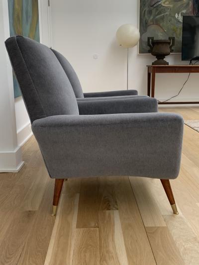 Pair of Italian Armchairs c 1950