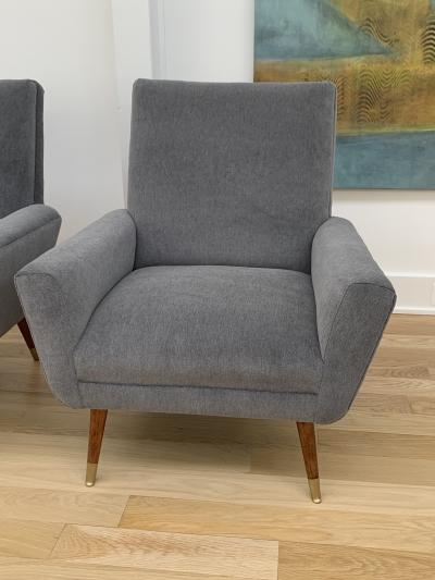 Pair of Italian Armchairs c 1950