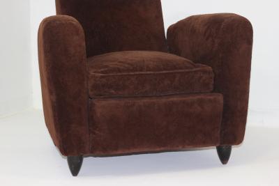 Pair of Italian Art Deco Armchairs 1930 Italy