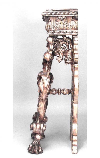 Pair of Italian Baroque Gilt Wood Pedestals