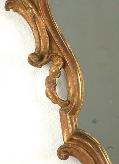 Pair of Italian Baroque Giltwood Mirrors circa 1800