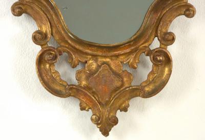 Pair of Italian Baroque Giltwood Mirrors circa 1800