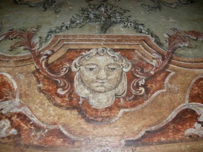 Pair of Italian Baroque Painted Demilune Console Tables