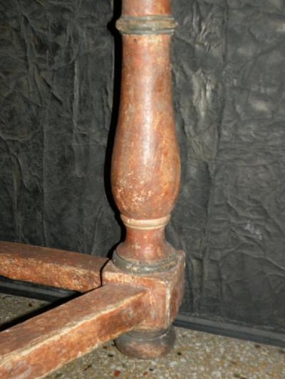 Pair of Italian Baroque Painted Demilune Console Tables