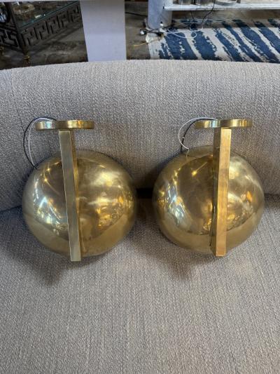 Pair of Italian Bowl Shape Sconces