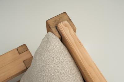 Pair of Italian Brutalist Armchairs Italy 1970s